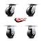 Service Caster 5 Inch Glass Filled Nylon Caster Set with Roller Bearings 2 Swivel 2 Rigid SCC SCC-35S520-GFNR-2-R-2 - alternate 6